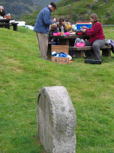 Lunch by the marker.  It SAID rest and be thankful!